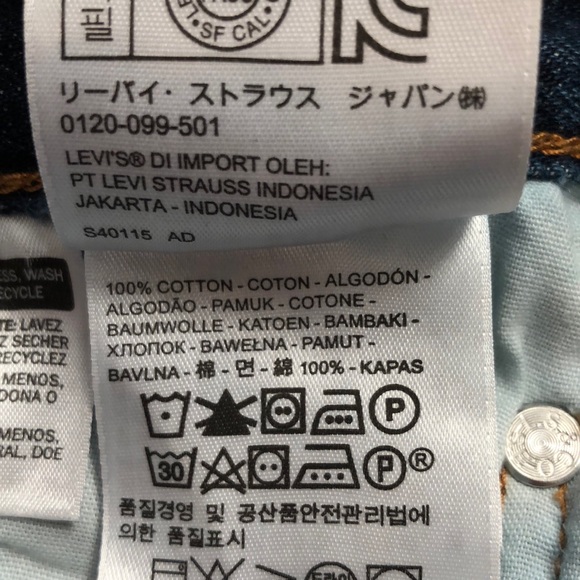 Levi’s 501 High Rise Cut-Off Denim Shorts Size 27 - Picture 5 of 14